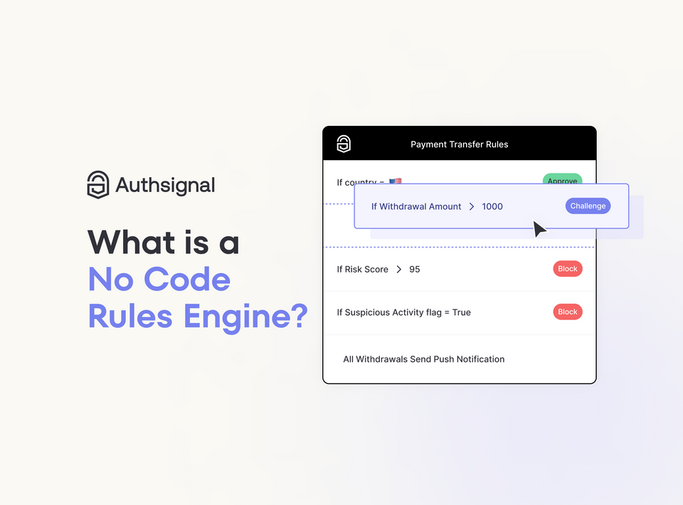 What is a no-code fraud rules engine?